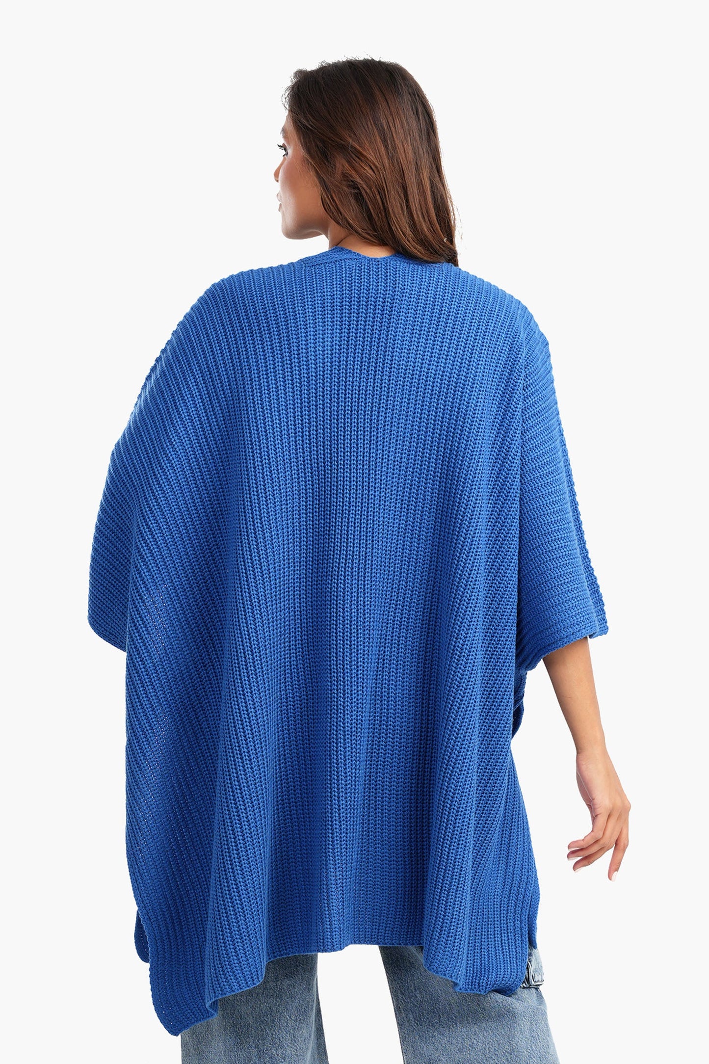 Asymmetrical One Size Poncho