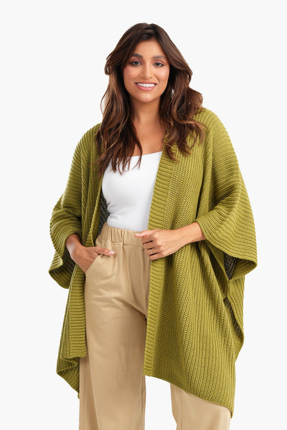 Asymmetrical One Size Poncho