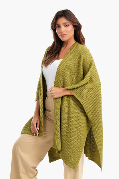 Asymmetrical One Size Poncho