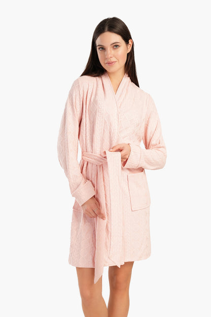 Jacquard Knitted Robe