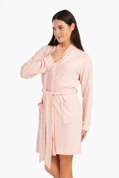 Jacquard Knitted Robe