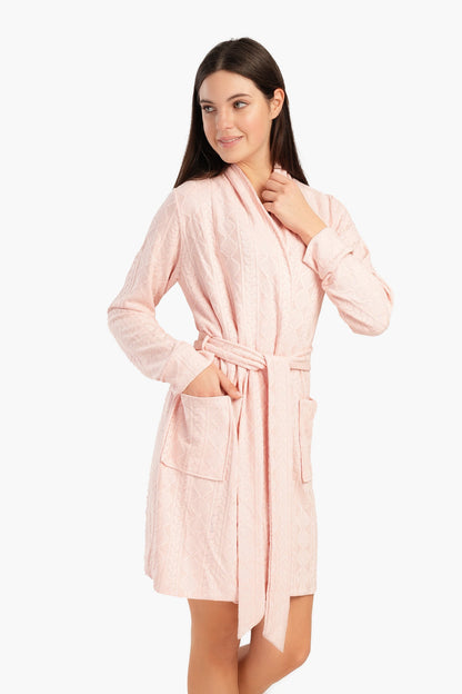 Jacquard Knitted Robe