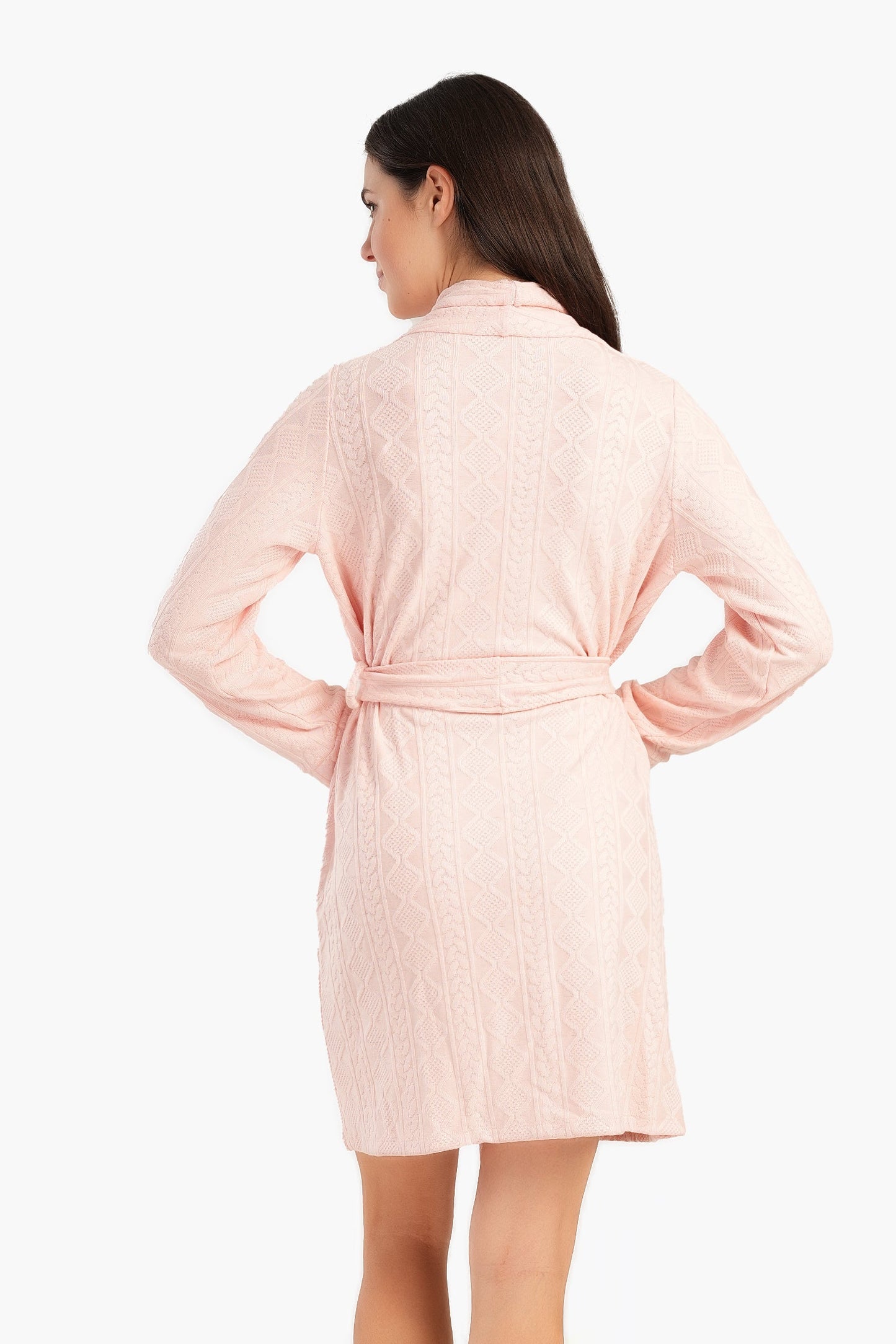 Jacquard Knitted Robe