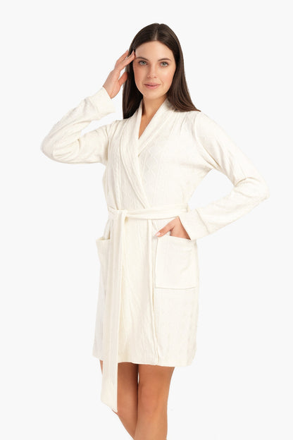 Jacquard Knitted Robe