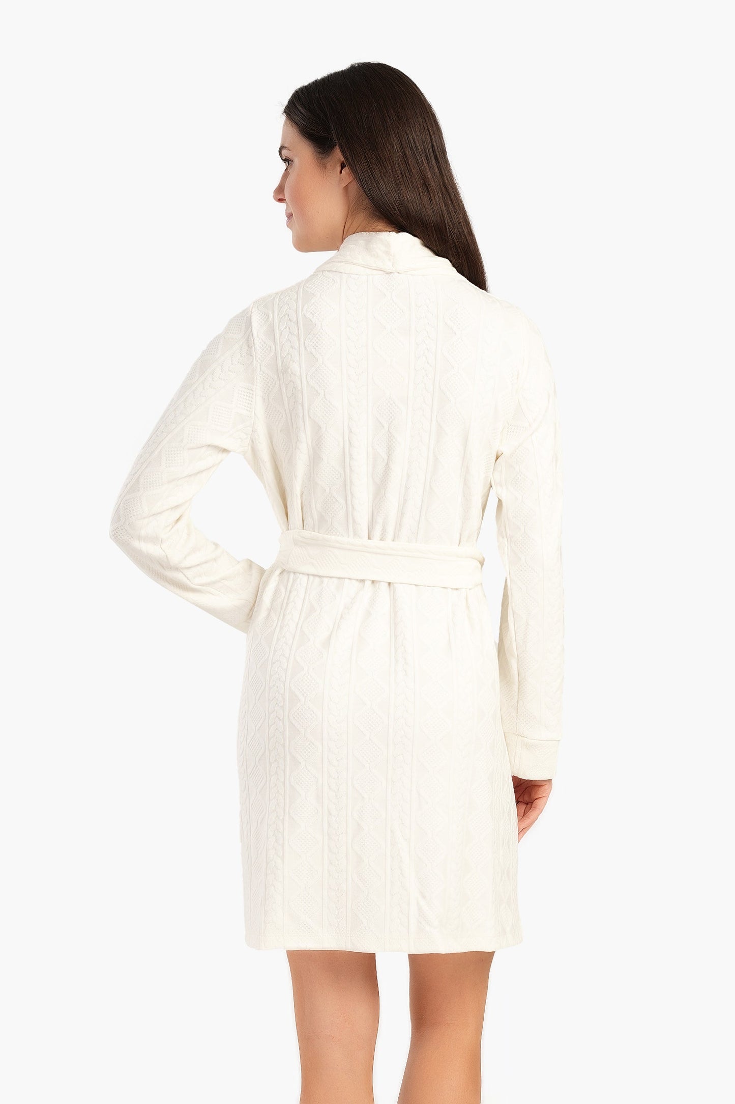 Jacquard Knitted Robe