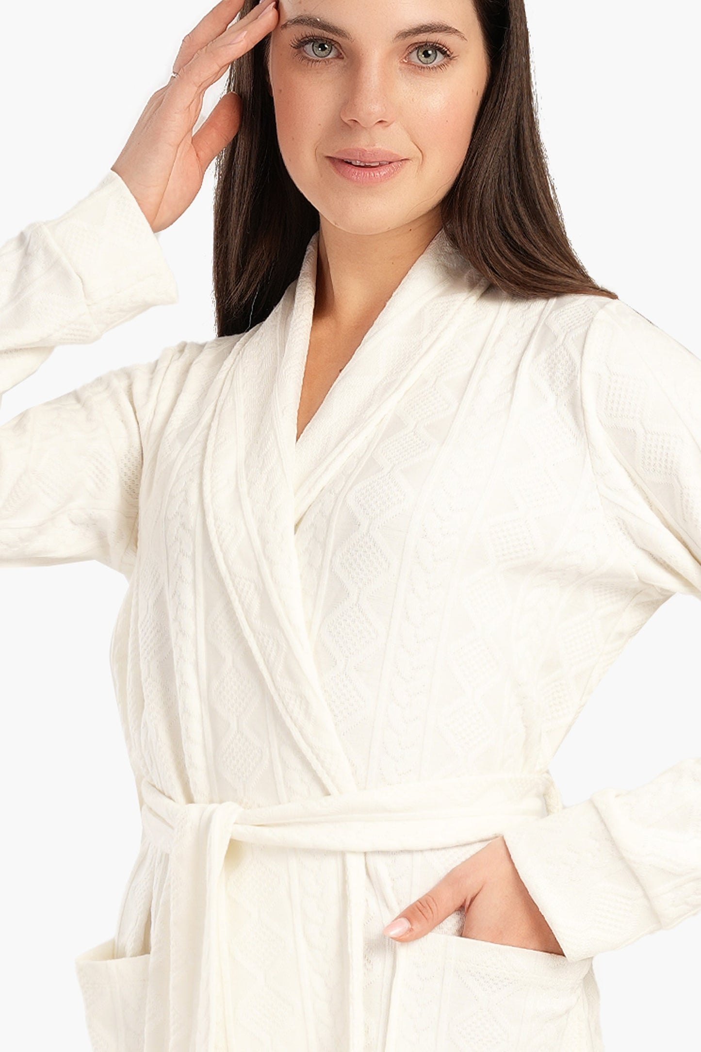 Jacquard Knitted Robe