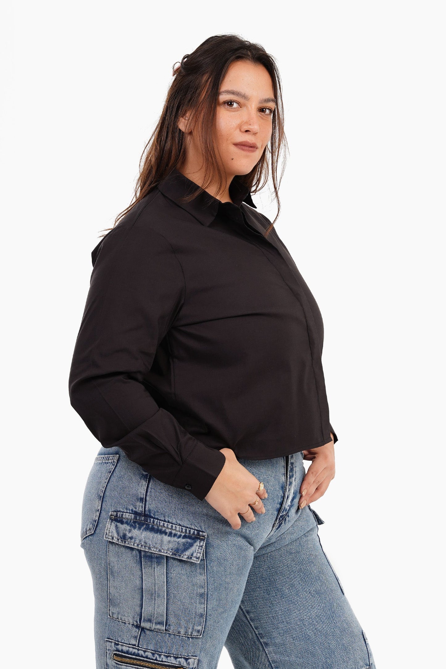 Poplin Cropped Shirt