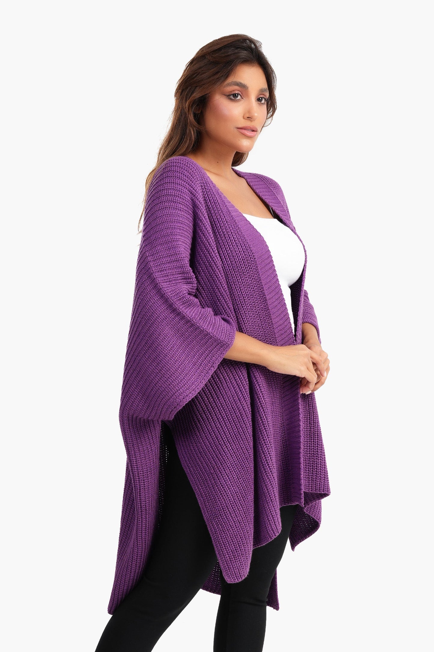 Asymmetrical One Size Poncho