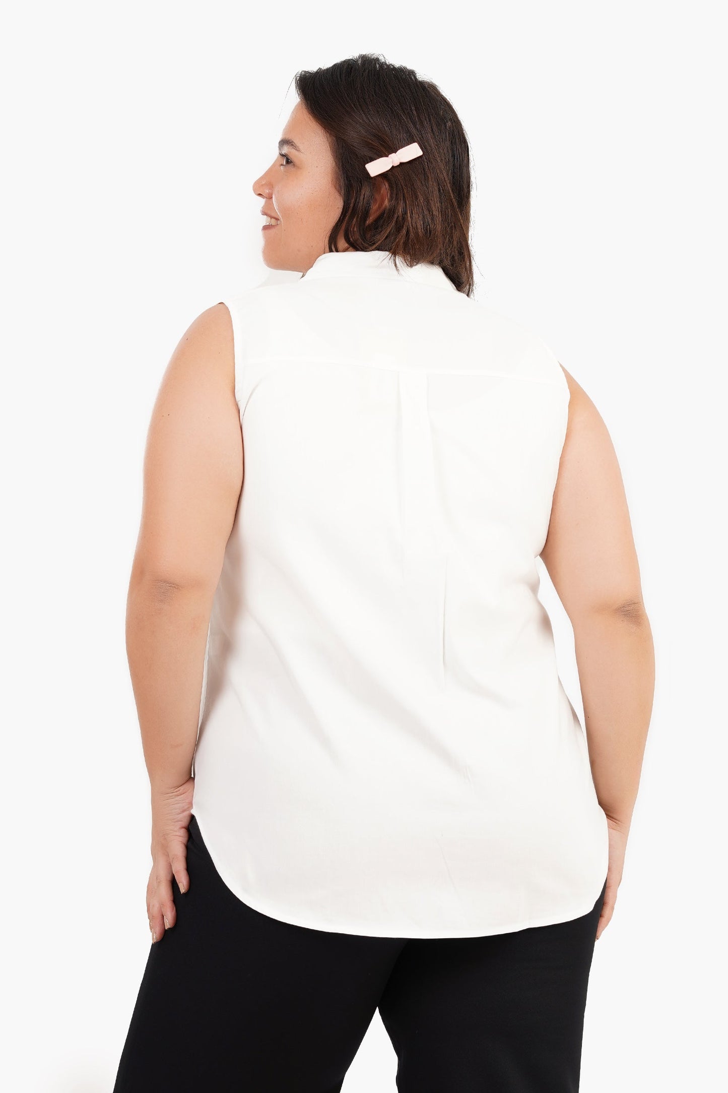 Poplin Sleeveless Shirt