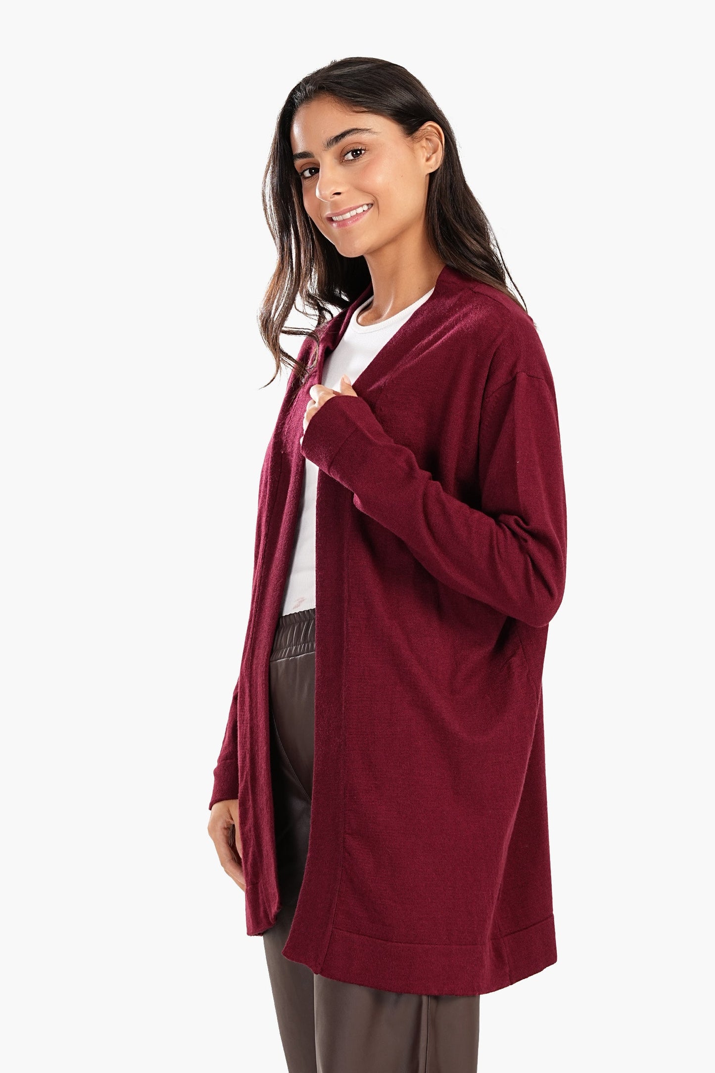 Drop Shoulder Trico Cardigan