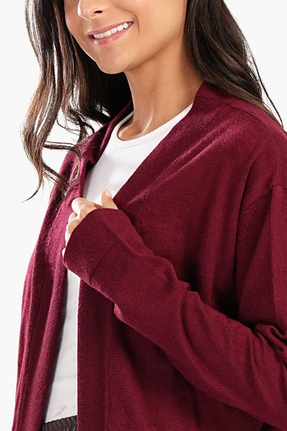 Drop Shoulder Trico Cardigan