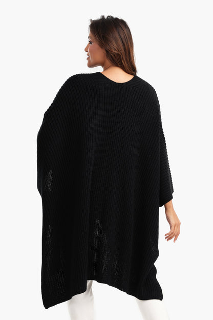 Asymmetrical One Size Poncho