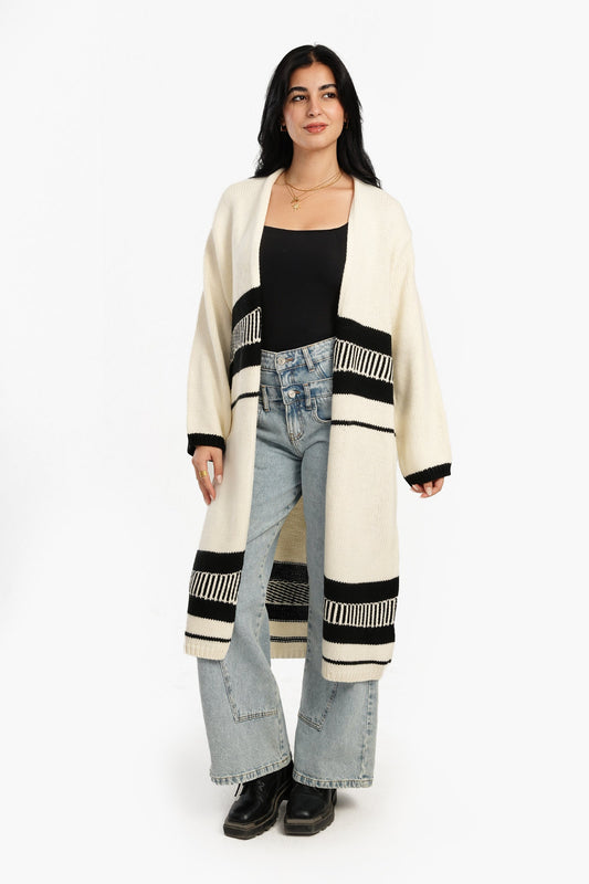 Off White Trico Long Cardigan