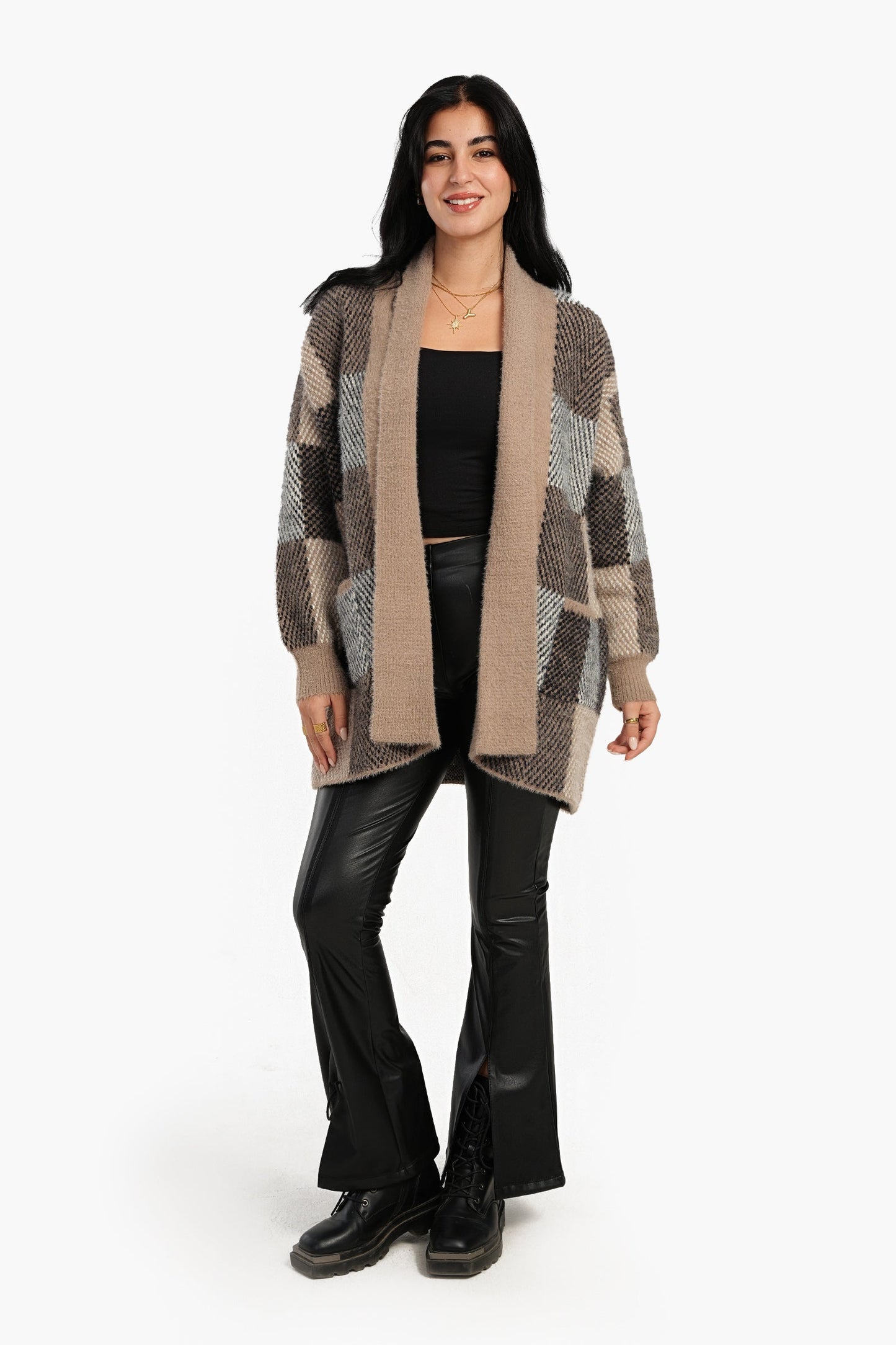 Open Front Trico Cardigan