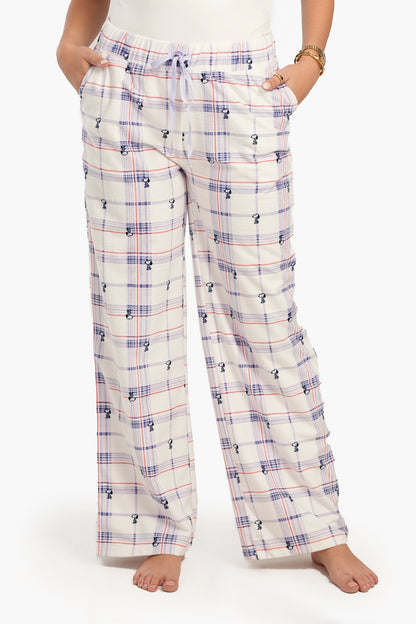 Snoopy Checkered Pyjama Pants