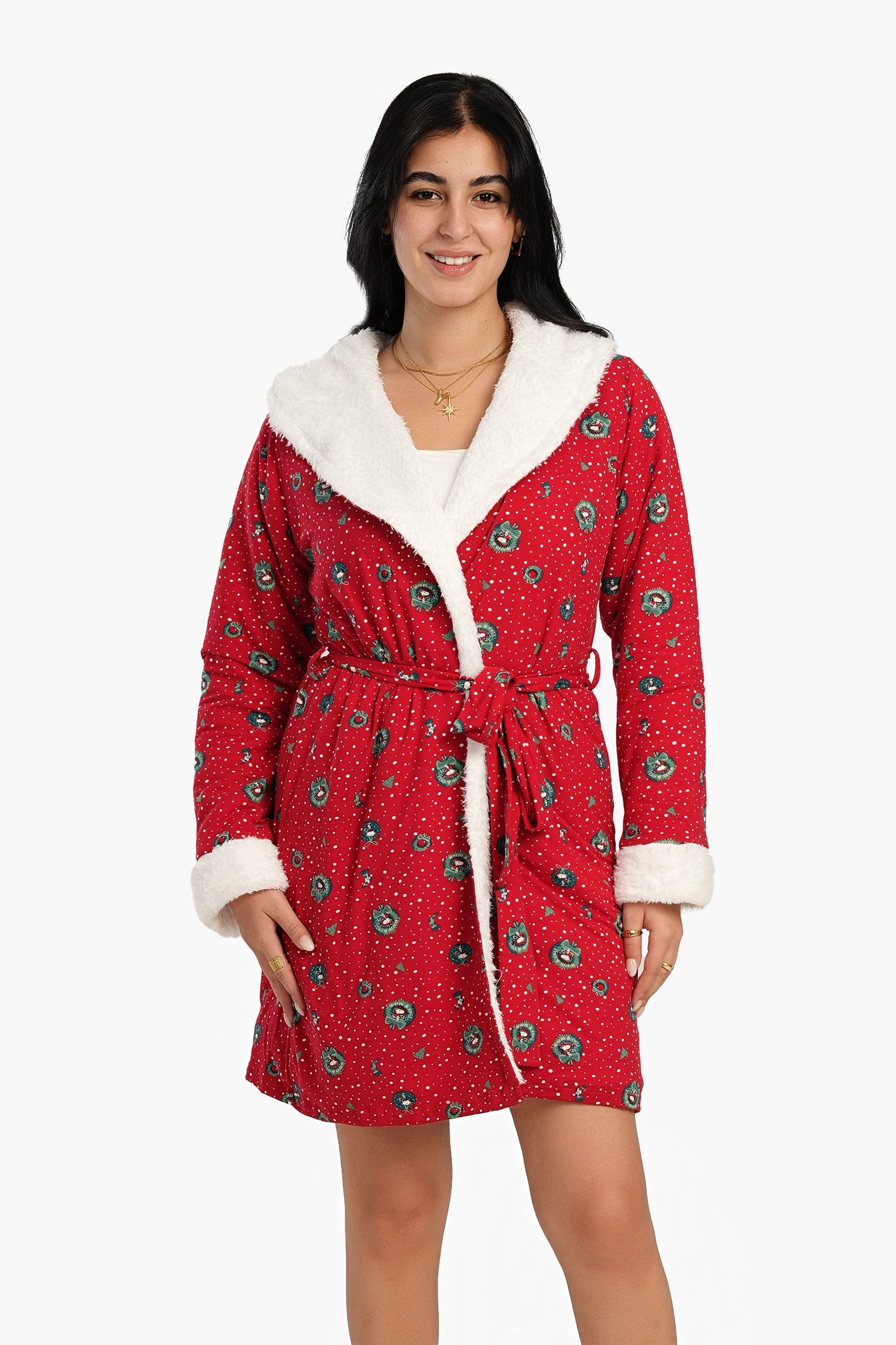 Red Snoopy Plush Robe