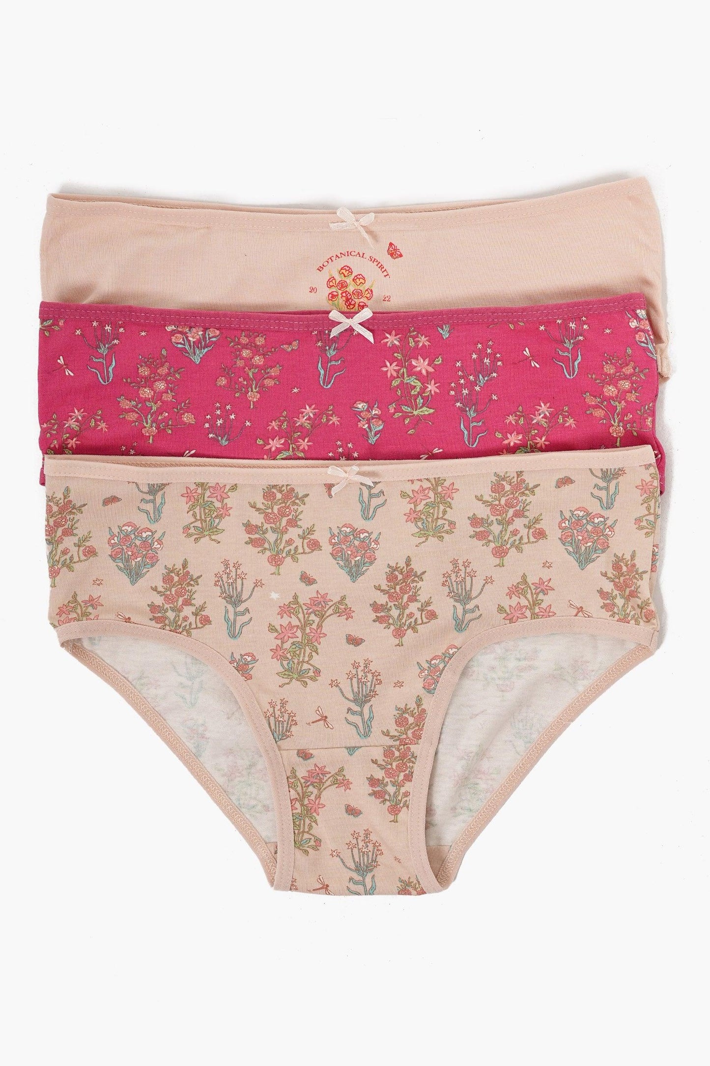 Pack of 3 Colored Brief Panties - Carina - ÙƒØ§Ø±ÙŠÙ†Ø§