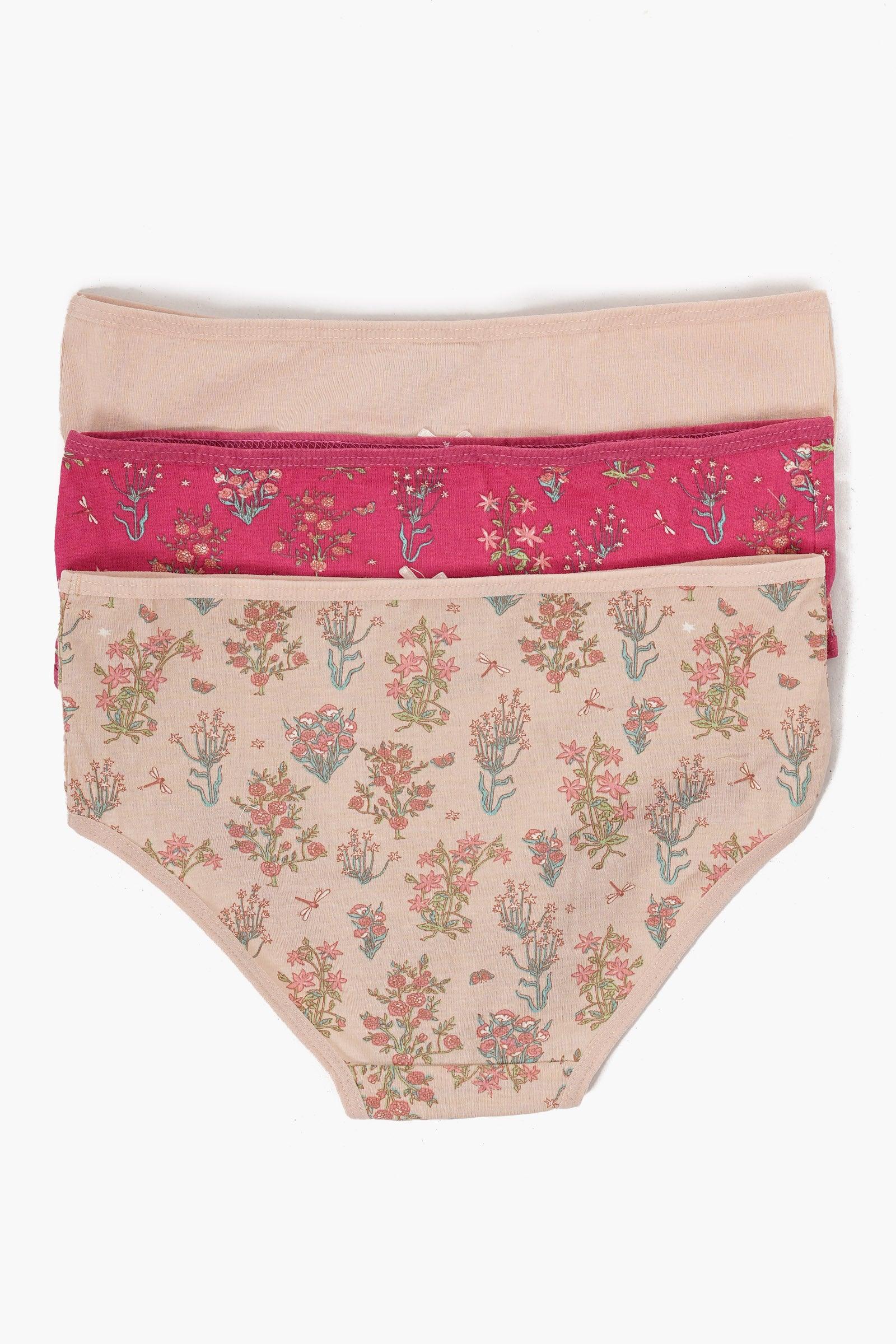 Pack of 3 Colored Brief Panties - Carina - ÙƒØ§Ø±ÙŠÙ†Ø§