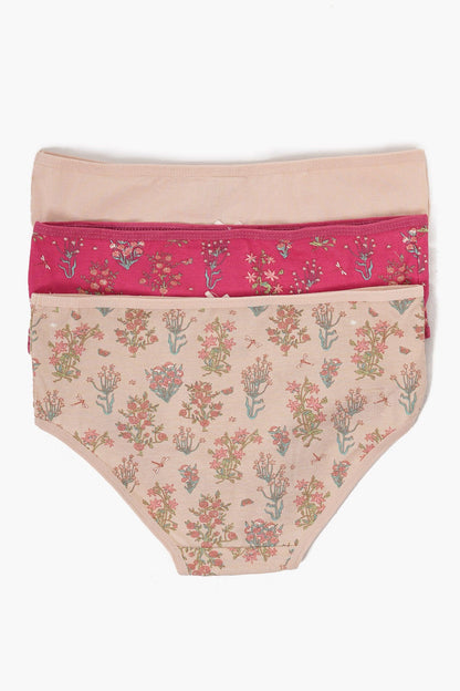 Pack of 3 Colored Brief Panties - Carina - ÙƒØ§Ø±ÙŠÙ†Ø§