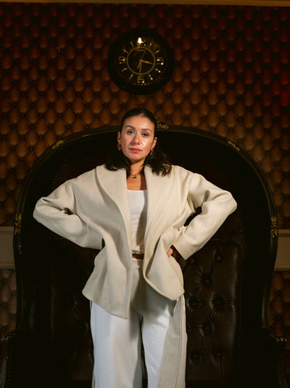 Wool Belted Jacket – Café