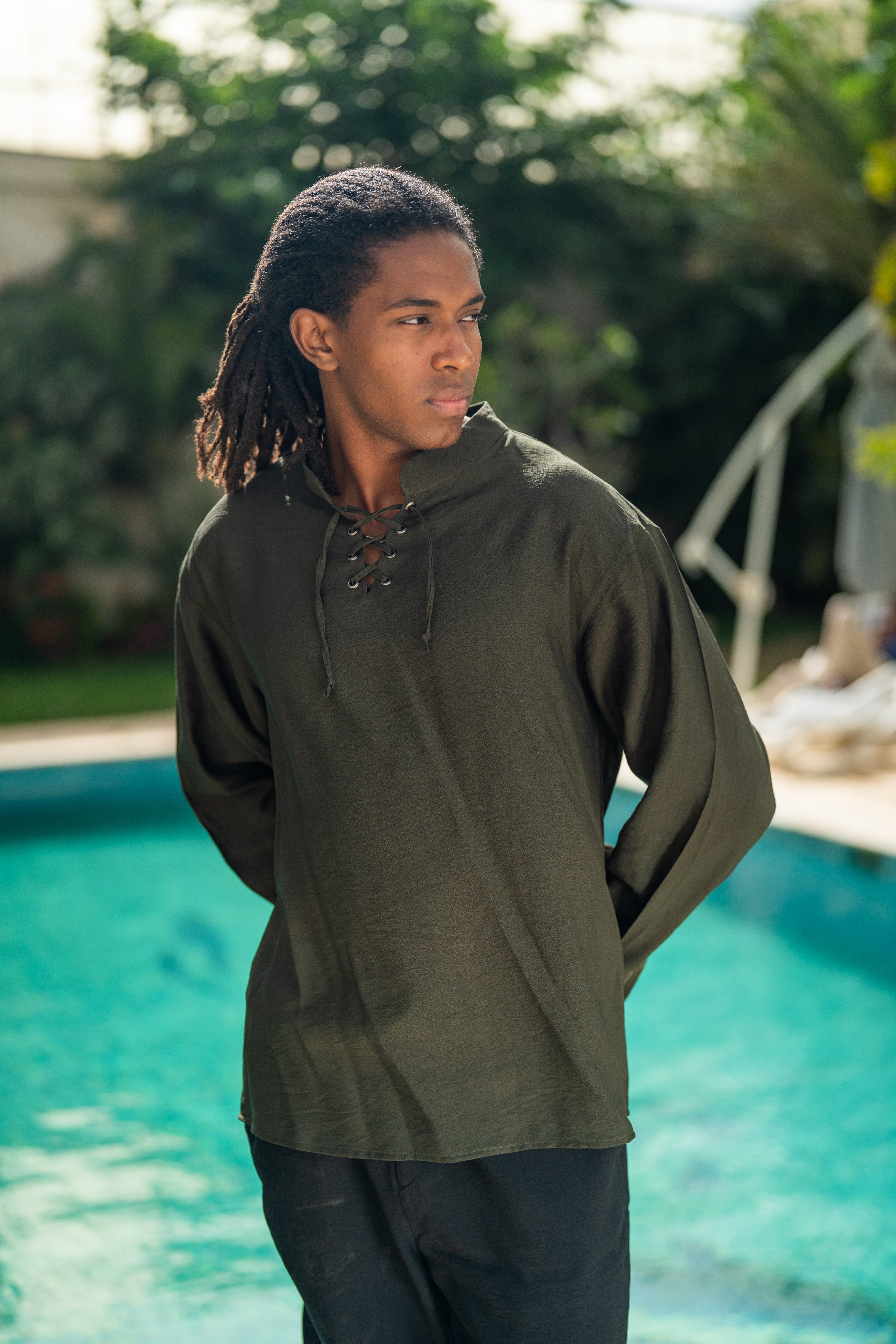 Oversized Long Sleeve Linen Shirt