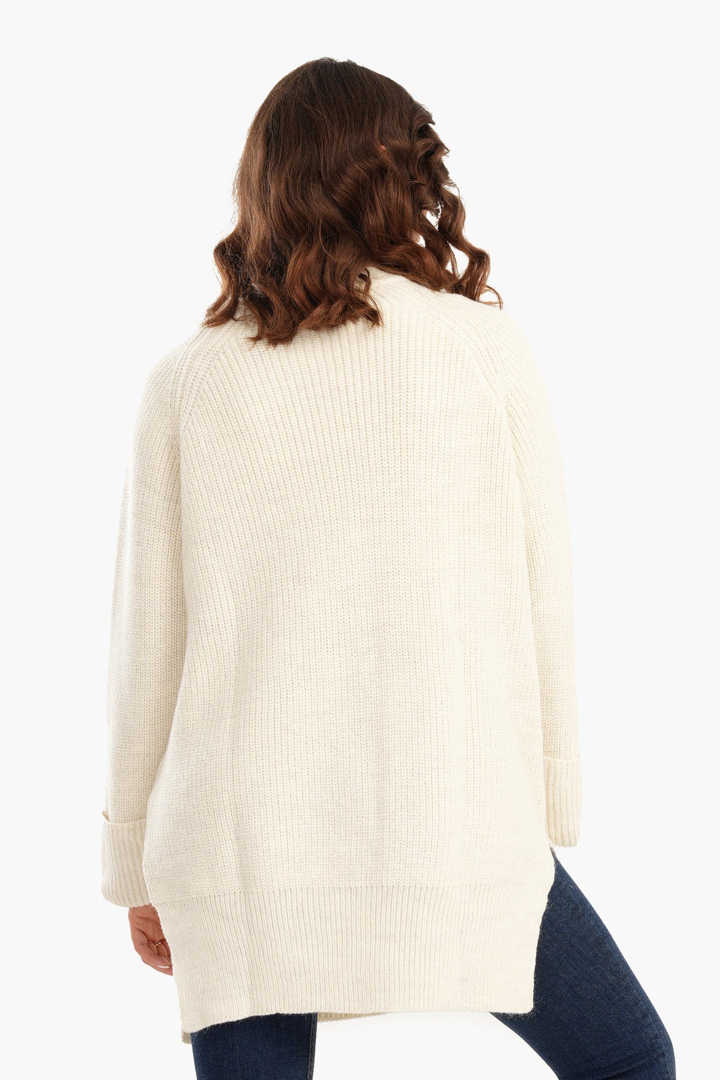 Relaxed Pullover with Folded Cuffs