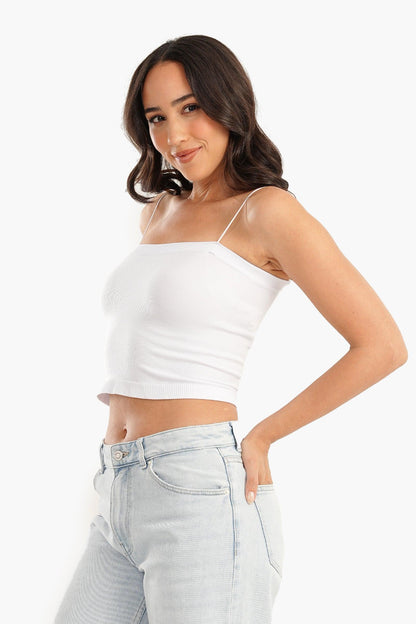 Spaghetti Straps Cropped Top - Carina - ÙƒØ§Ø±ÙŠÙ†Ø§