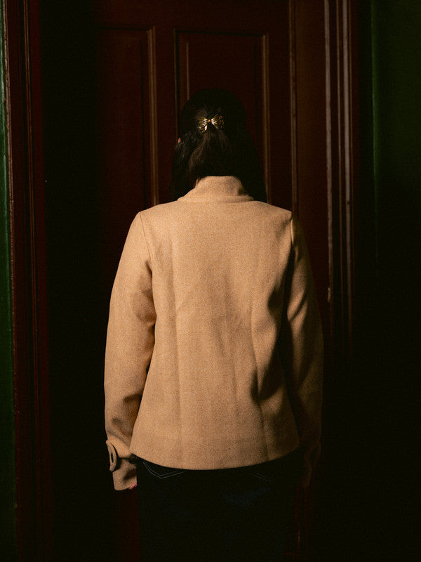 Wool Toggle Jacket – Café