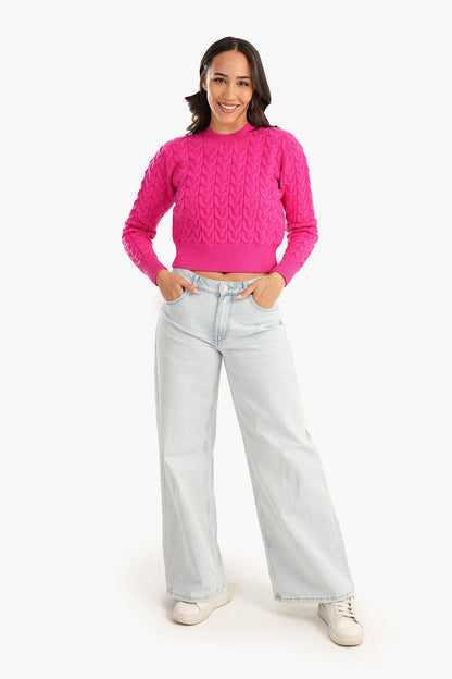 Snug Fit Cropped Pullover