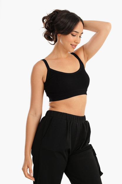 Plunge Neck Crop Top - Carina - ÙƒØ§Ø±ÙŠÙ†Ø§