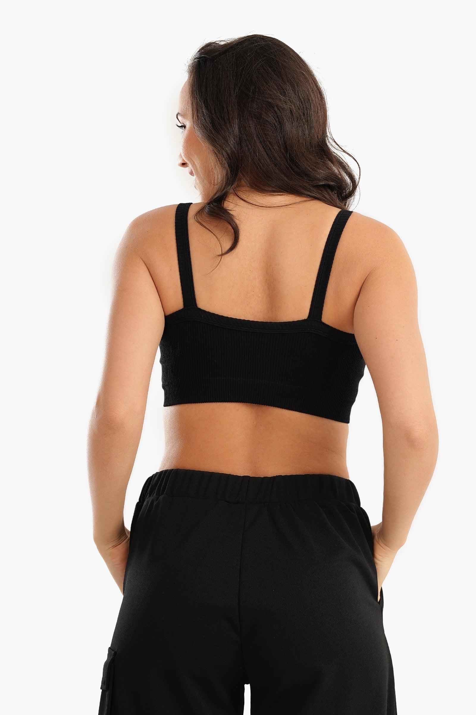 Plunge Neck Crop Top - Carina - ÙƒØ§Ø±ÙŠÙ†Ø§