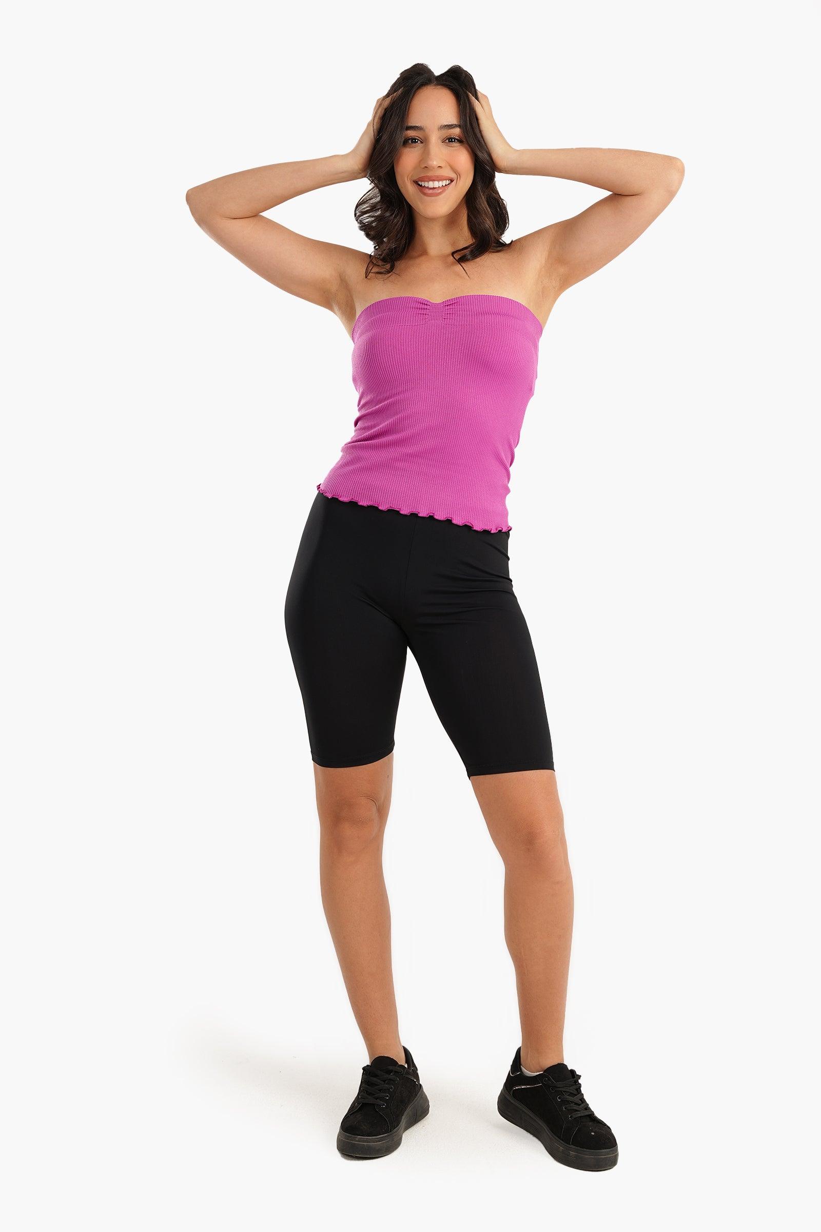Strapless Ribbed Top - Carina - ÙƒØ§Ø±ÙŠÙ†Ø§