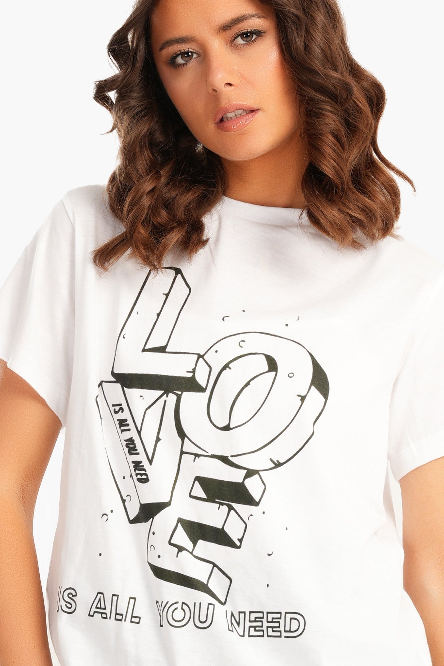 Printed White T-Shirt