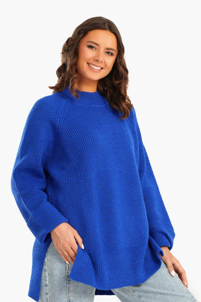 Relaxed Pullover with Folded Cuffs