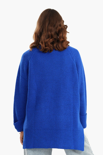 Relaxed Pullover with Folded Cuffs