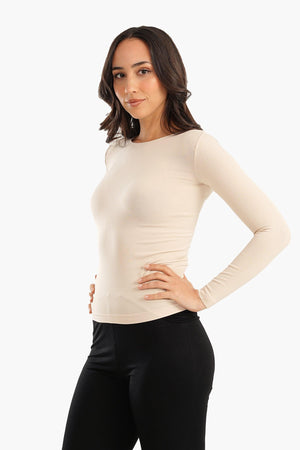 Microfiber Long Sleeves Top - Carina - ÙƒØ§Ø±ÙŠÙ†Ø§