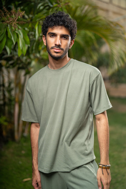 Oversized Pleated T-Shirt