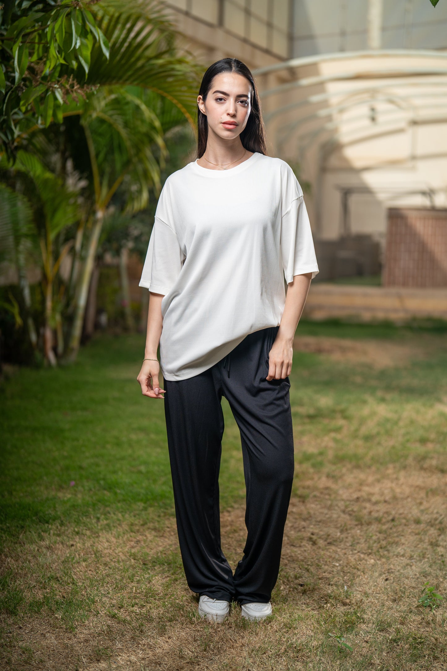 Oversized Pleated T-Shirt