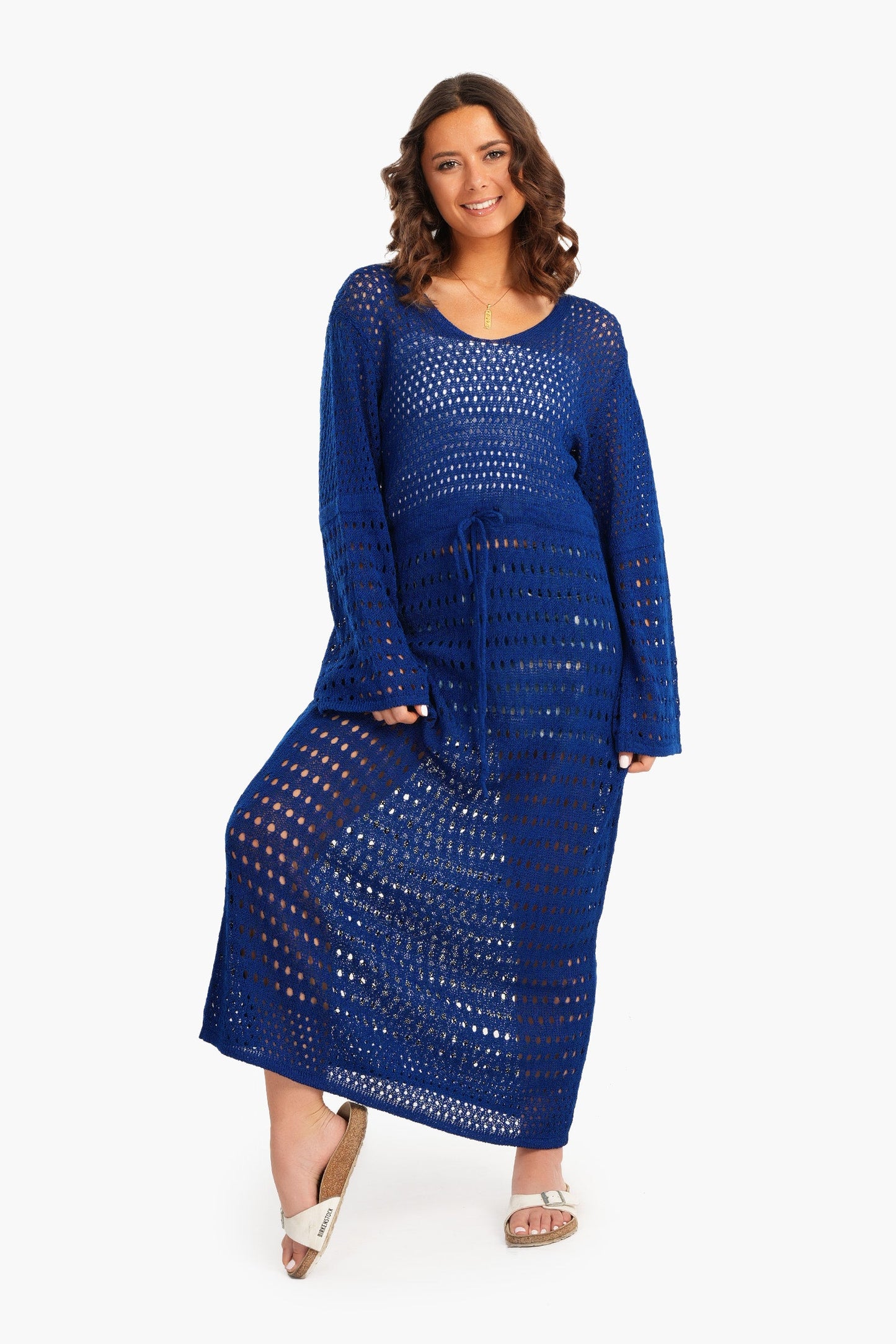 Trico Fishnet Maxi Dress