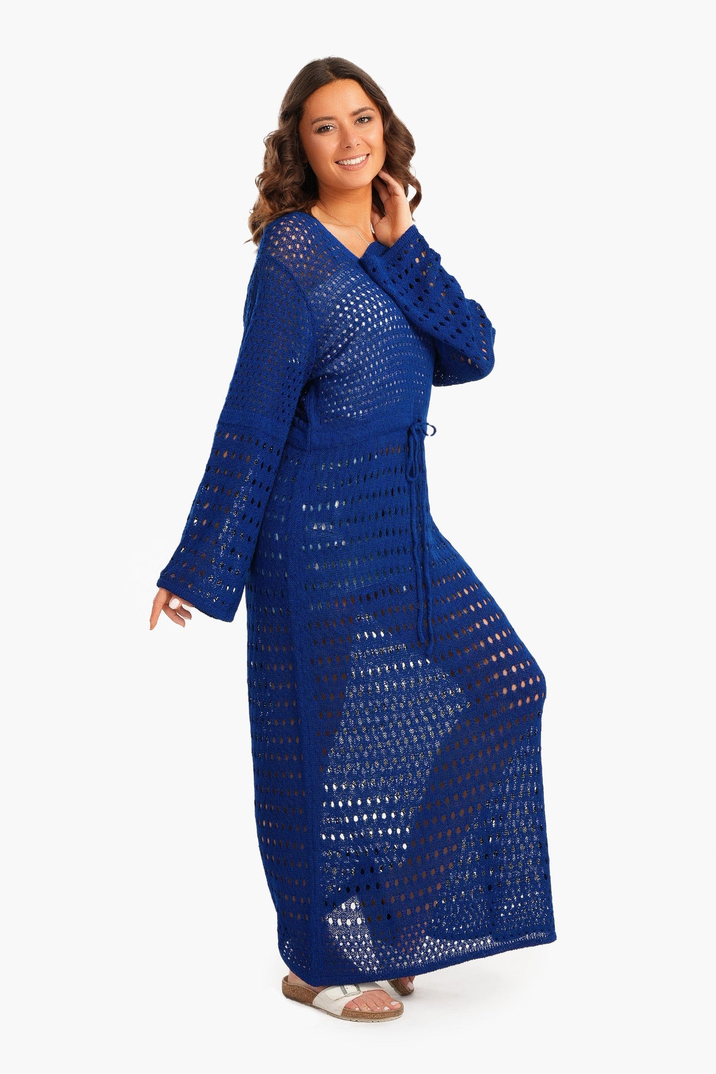 Trico Fishnet Maxi Dress