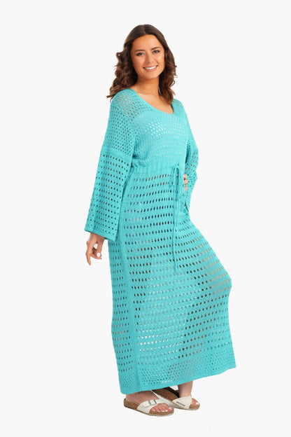 Trico Fishnet Maxi Dress