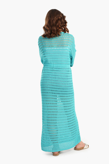 Trico Fishnet Maxi Dress