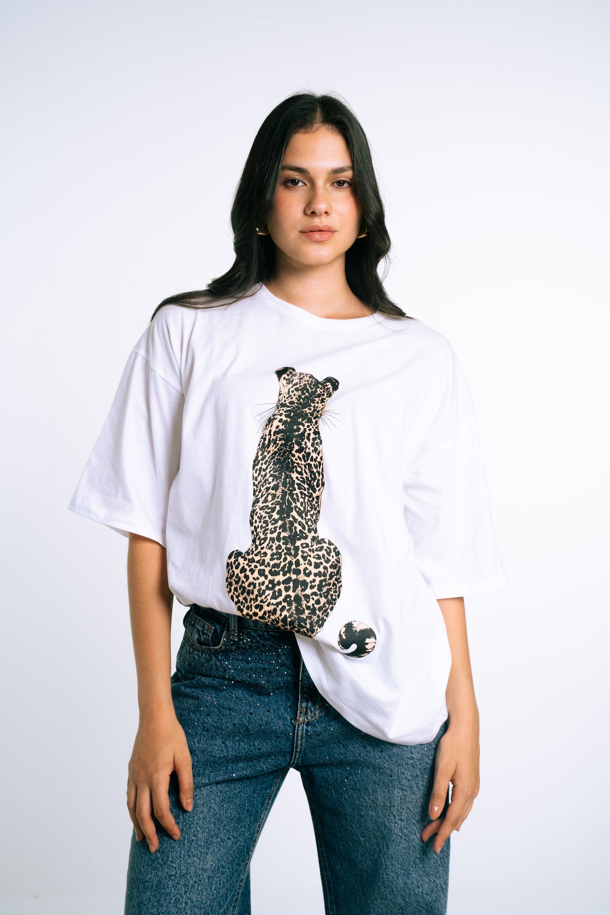 Leopard Print T-shirt - Off White