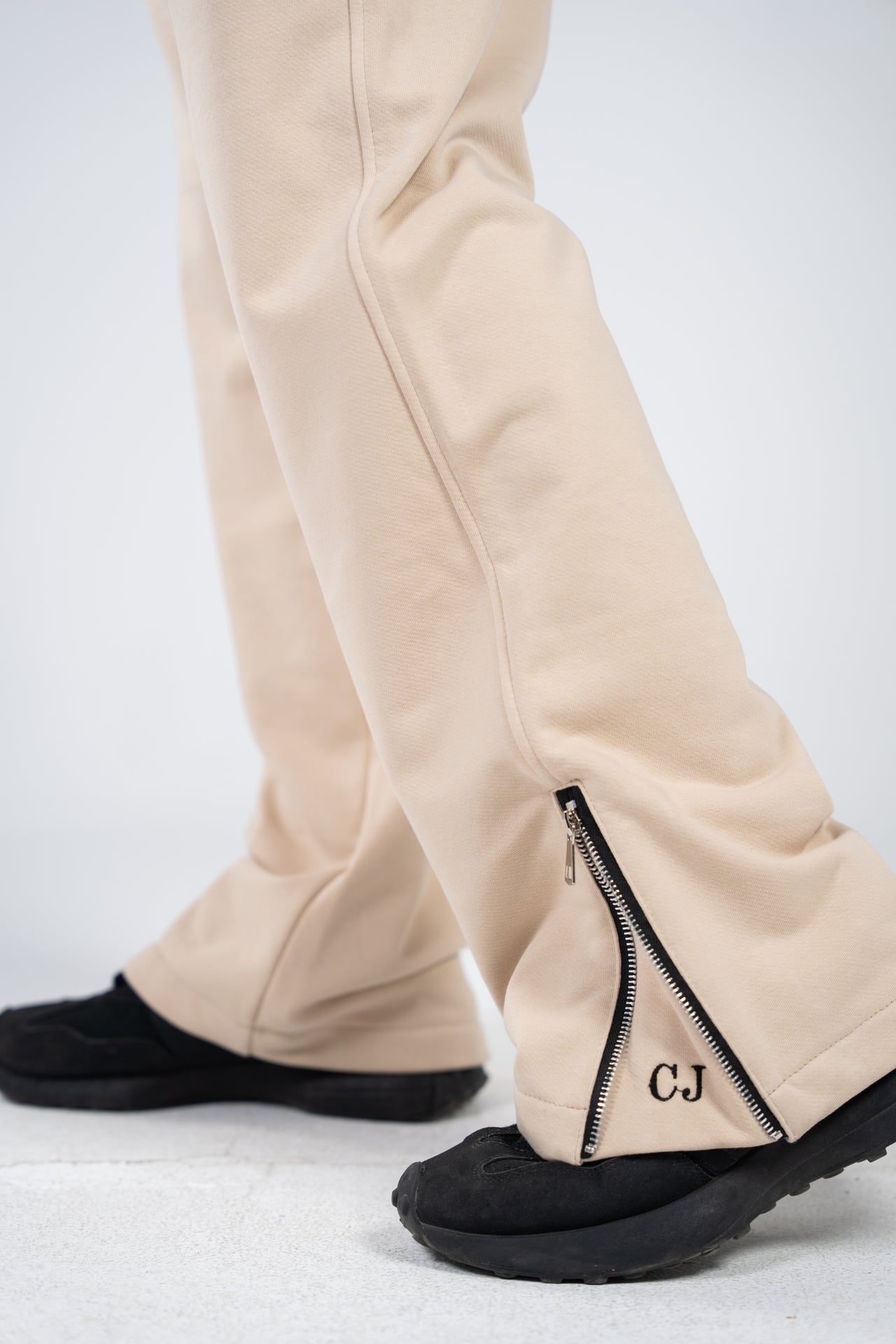 Cotton Zip Pants