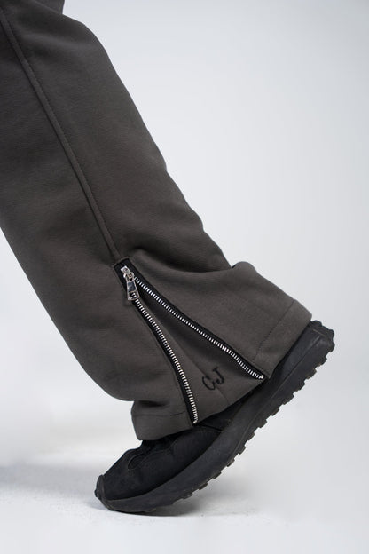 Cotton Zip Pants