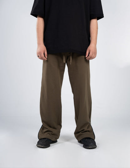 Cotton Zip Pants