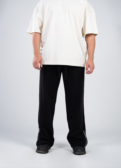 Cotton Zip Pants