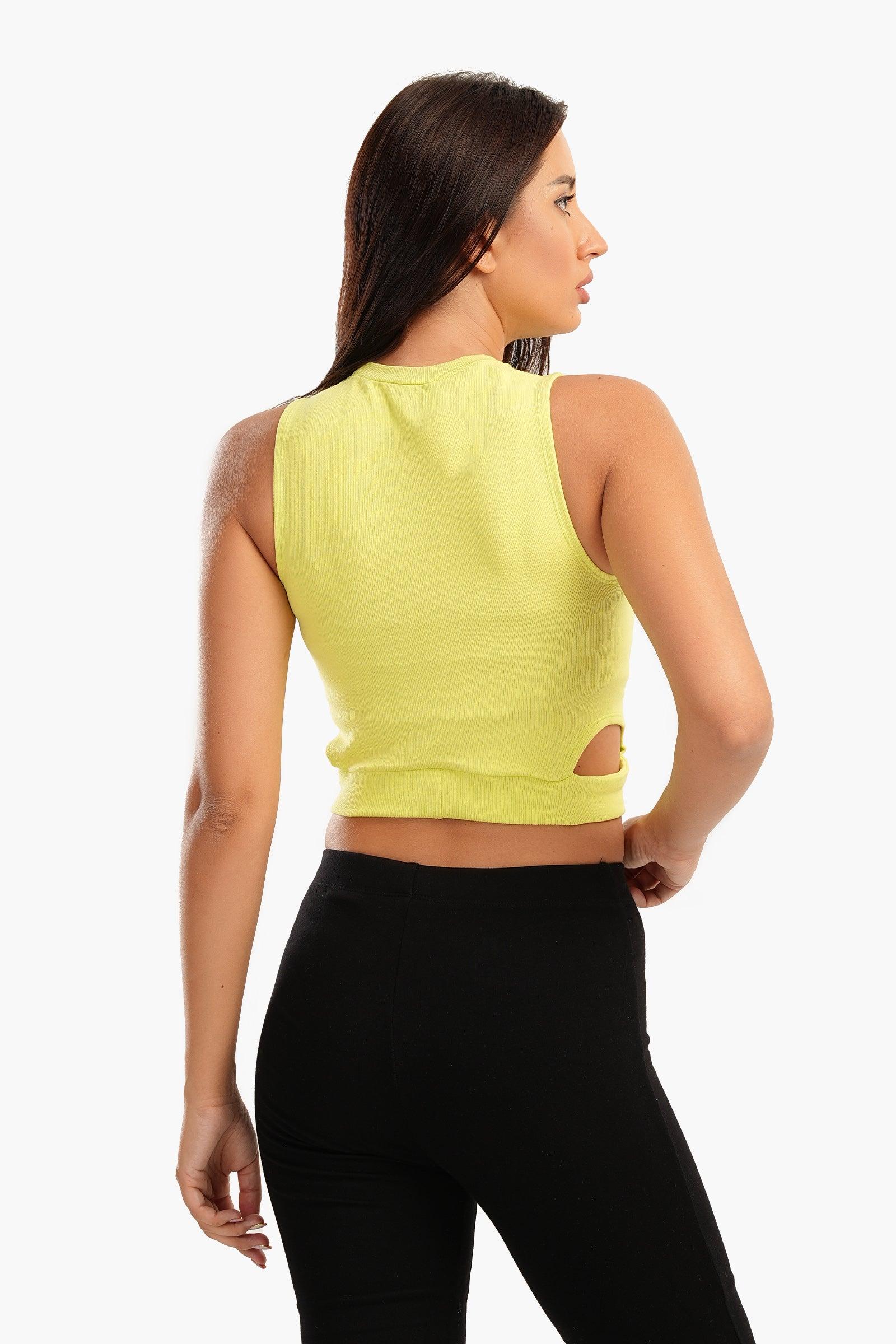 Ribbed Top with Cut Out Sides - Carina - ÙƒØ§Ø±ÙŠÙ†Ø§