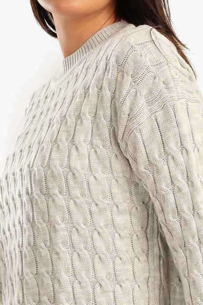 Knitted Pullover with Slits