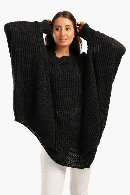 Poncho with Closed Cuffs